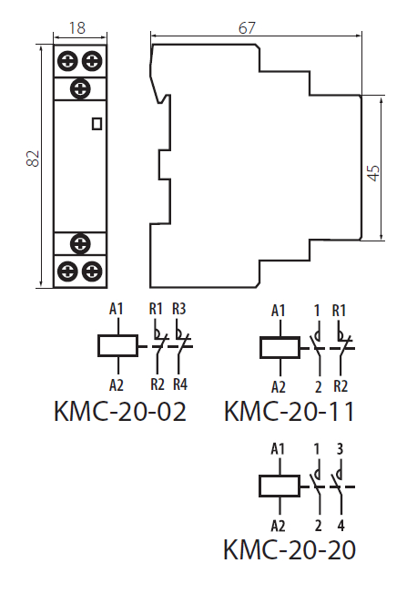 stycznik ideal kmc-20-20