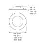 LITEN LED 6W-WW  Oprawa typu downlight LED  6W - 360lm