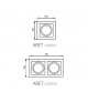 ARET 1XMR16-W  Sufitowa oprawa punktowa - bez oprawki ceramicznej