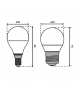 IQ-LED G45E14 75W-WW Lampa z diodami LED Kanlux 27306