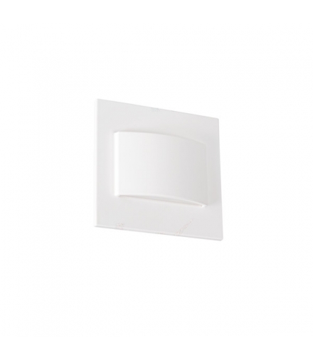 ERINUS LED LL W-WW Oprawa przyschodowa LED kwadratowa biała
