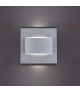ERINUS LED LL GR-WW Oprawa przyschodowa LED kwadratowa szara