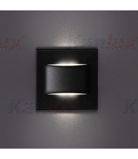 ERINUS LED O B-WW Oprawa przyschodowa LED kwadratowa czarna