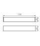 Oprawa liniowa pod tuby LED T8 ALIN 4LED 1230mm NT biała