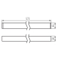 Oprawa liniowa LED ALIN LED DALI 11W 573mm NT - 1150lm czarna