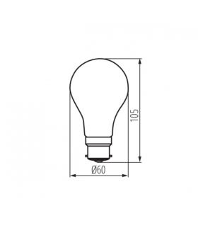 XLED A60 B22 10W-CW-M Źródło światła LED 10W - 1520lm