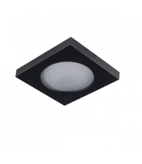 Pierścień oprawy punktowej FLINI IP44 czarny kwadratowy - bez oprawki ceramicznej