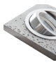 Pierścień oprawy punktowej CEMIN DTL-GR kwadratowy szary beton