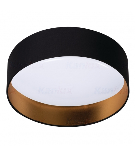 Plafoniera RIFA LED 17,5W NW B/G barwa neutralna czarna złota