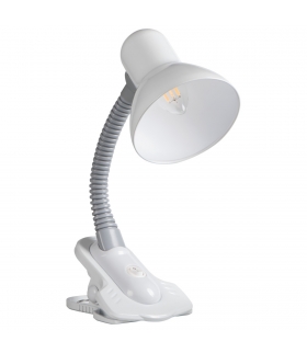 Lampka biurkowa z klipsem i regulacją ramienia SUZI HR-60-W biała