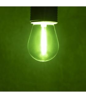 Źródło światła LED ST45 0,9W E27 GR barwa zielona