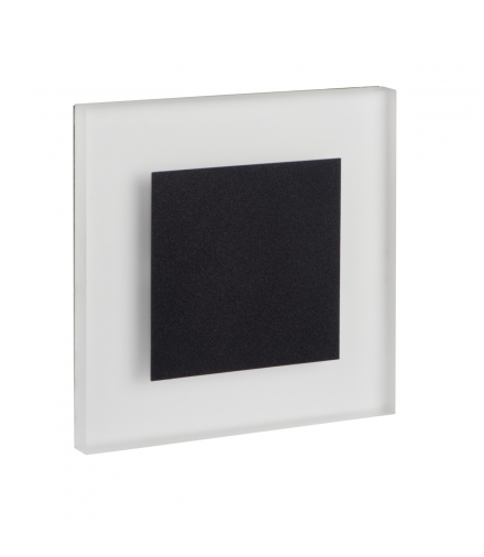 Oprawa przyschodowa APUS LED 12V kwadratowa czarna barwa neutralna