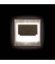 Oprawa przyschodowa z czujnikiem ruchu SABIK LED 12V PIR kwadratowa czarna barwa neutralna