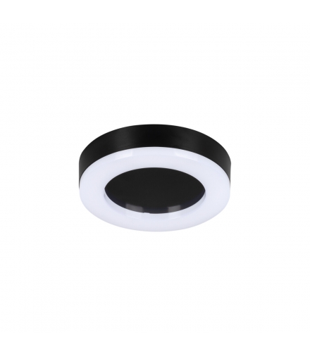 Plafoniera LED TURA 15W IP65 okrągła czarna barwa neutralna - 1125lm