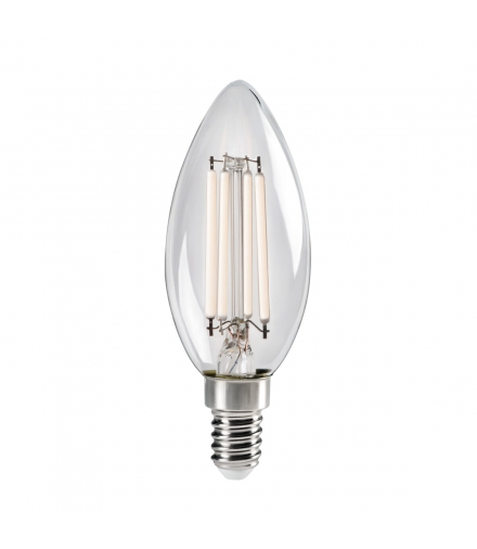 Źródło światła LED XLED W C35 E14 4,5W WW barwa ciepła biały filament - 470lm