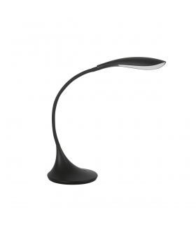 Lampka biurkowa LED FRANCO II LED W czarna elastyczna z z regulacją intensywności oświetlenia