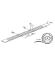 Taśma LED STRIP LCOB 10W/M 24V IP65 CW barwa zimna 5m