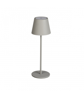 Lampa stołowa bezprzewodowa LED INITA IP54 GR szara