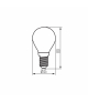 Źródło światła LED XLED G45 4,5W E14 NW barwa neutralna - 470lm