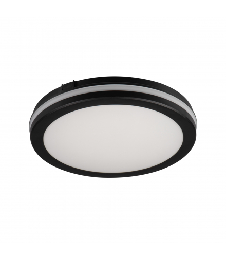 Plafoniera LED BENO ECO 30W CCT O B IP65 okrągła czarna zmienna barwa świecenia