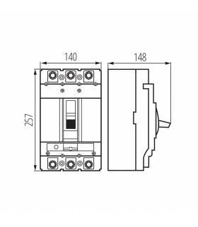 Wyłącznik kompaktowy KMCCB-RT-400A-H