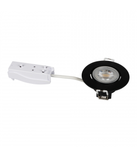 Oprawa typu downlight FIZU 4,8W WW B czarna barwa ciepła