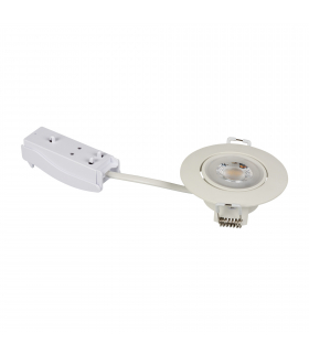 Oprawa typu downlight FIZU 4,8W WW W biała barwa ciepła