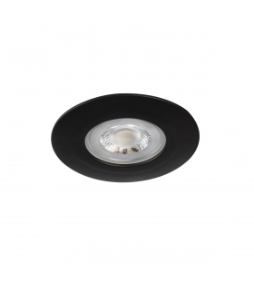 Oprawa typu downlight FIZU IP44 4,8W NW B czarna barwa neutralna