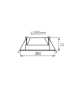Oprawa typu downlight FIZU IP44 4,8W NW biała barwa neutralna
