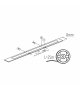 Taśma LED STRIP LCOB 12V 8W/M IP00 NW barwa neutralna 25m