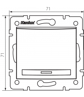 Łącznik jednobiegunowy LED DOMO 01-1110-242 czarny mat