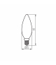 Źródło światła LED XLED C35 7W E14 CW barwa zimna - 1055lm