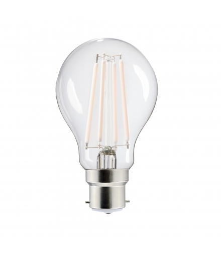 Źródło światła LED XLEDIM W A60 B22 7W WW barwa ciepła biały filament - 806lm