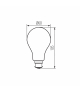 Źródło światła LED XLEDIM W A60 B22 7W WW barwa ciepła biały filament - 806lm
