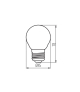 Źródło światła LED XLED EX G45 3,8W E27 NW barwa neutralna - 806lm