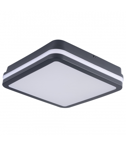 Plafoniera LED BENO 24-30W CCT L G IP65 grafitowa kwadratowa - 5 lat gwarancji