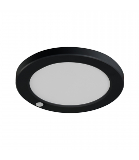 Oprawa typu downlight ERGA PIR 17W CCT B czarna okrągła z czujnikiem ruchu