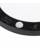 Oprawa typu downlight ERGA PIR 17W CCT B czarna okrągła z czujnikiem ruchu