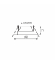 Oprawa typu downlight FIZU 4,8W CW W biała barwa zimna