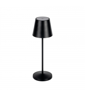 Lampa stołowa bezprzewodowa LED ze stacją dokującą INITA IP54 CB B czarna