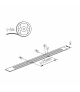 Taśma LED STRIP LCOB 12V 8W/M IP00 CW barwa zimna 5m