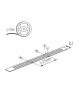 Taśma LED STRIP LCOB 12V 8W/M IP65 CW barwa zimna 5m