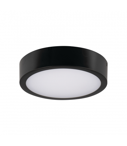 Plafoniera LED DABER 8-13W CCT B IP66 okrągła czarna zmienna barwa świecenia