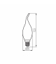 Źródło światła LED XLED C35F 3,4W E14 WW barwa ciepła - 470lm