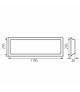 Panel LED podtynkowy bez zasilacza BLINGO UHRA 95 120 NW barwa neutralna max 40W