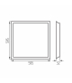 Panel LED podtynkowy bez zasilacza w komplecie BLINGO UIP 125LM 60 NW IP54 barwa neutralna max 40W