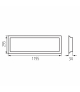 Panel LED podtynkowy bez zasilacza w komplecie BLINGO UIP 125LM 120 NW IP54 barwa neutralna max 40W