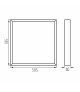 Panel LED natynkowy BLINGO U SR 34W 60 NW barwa neutralna - 4080lm