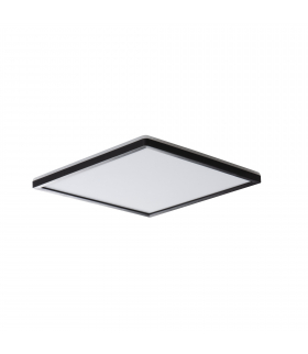 Plafoniera LED AZPO 17,5W CCT L B IP54 kwadratowa czarna zmienna barwa świecenia