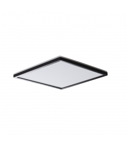 Plafoniera LED AZPO 17,5W CCT L B IP54 kwadratowa czarna zmienna barwa świecenia